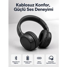 Timion Mey Ithalat® 2025 Model Kulak Üstü Bluetooth Hoparlör Anc Özellikli