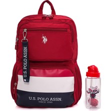 Starseven U.s. Assn. U.s. Polo. Assn. Unisex Okul Çanta Seti PLSET2417005,KIRMIZI Tek Ebat