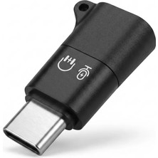Uravas Store Type-C Kulaklık Mikrofon Ses Adaptörü Siyah HDX1085
