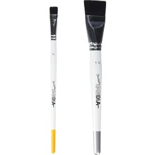 Starseven Dina Wakley Media MDA71136 Medya Fırçası, 2 Adet, 1,9 Cm, 3,8 cm 1,5 Inç, Tek Boy