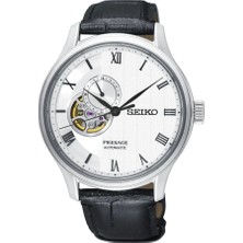 Seiko SSA379J Erkek Kol Saati Metal Kasa 5 ATM Suya Dayanıklı Otomatik Deri Kordon