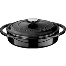 Starseven Lava Metal Heritage - Çok Amaçlı Tencere, Yuvarlak, 28 Cm, Siyah