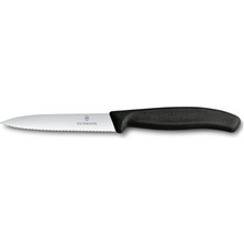 Starseven Victorinox 6.7833 Swissclassic 11CM Domates & Sosis Bıçağı, Si̇yah