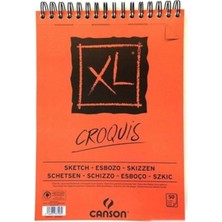 Starseven Canson Croquis Xl Albüm 90GR Üsten Spiralli A5 50YP Resim Çizim Blokları