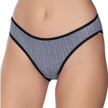 Gümüş 6067 12'li Kadın Likralı Desenli Bikini