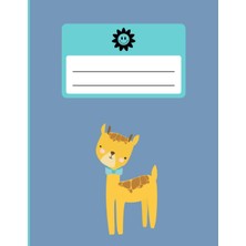 Starseven Primary Story Journal:: Dotted Midline And Picture Space | Cute Animals-Giraffe With Light Bac