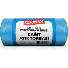 Starseven Kağıt Atıklar Torbası 10'lu 80×110 Cm, Yırtılmaz, Geniş Kapasite, Çift Katlı, Geri Dönüştürüleb