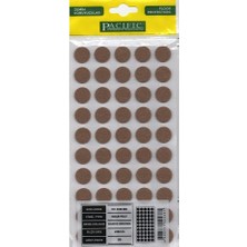Starseven Pacific Yapışkanlı Keçe, 50 Adet, 18MM Çap, Zemin Keçe (Kahverengi, 18MM)