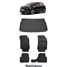 MatMaster Citroen C3 2023 Model 5d Premium Ekstra Havuzlu Paspas ve Bagaj Havuzu Set