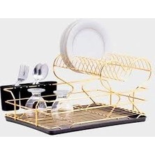 Uravas Store Gold Kalpli Tabaklık 2 Katlı (5047)