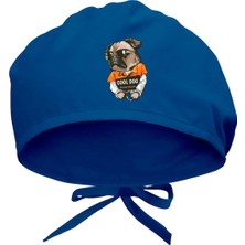 Starseven Cool Dog Baskılı Cerrahi Bone - Doktor Hemşire Bonesi Hastane Bonesi