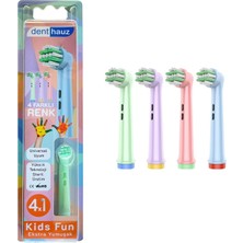 Starseven Denthauz Kids Fun - Narin Yumuşak Fırçası Başlığı - 4 Adet Yedek Başlık