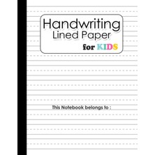 Starseven Handwriting Lined Paper For Kids: Dotted Lined Paper 120 Pages, Large Book Size 8.5X11 Inches For W