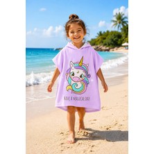 Evdek Magical Unicorn Çocuk Panço Plaj Havlusu