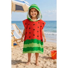 Evdek Watermelon Çocuk Panço Plaj Havlusu