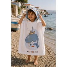 Evdek Whale Çocuk Panço Plaj Havlusu