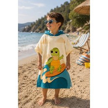 Evdek Slow Surf Çocuk Panço Plaj Havlusu