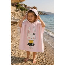 Evdek Skirted Bunny Çocuk Panço Plaj Havlusu