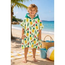 Evdek Tropical Çocuk Panço Plaj Havlusu