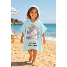 Evdek Dream Unicorn Çocuk Panço Plaj Havlusu