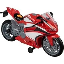 Starseven Teamsterz Street Moverz Sesli Işıklı Motorsiklet - Kırmızı
