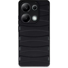 Uravas Store Xiaomi Redmi Note 13 Pro 4g Kılıf Bibercas Silikon Kapak - Siyah