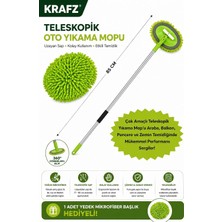 Starseven Krafz® Araç Yıkama Fırçası – Uzun Saplı Mikrofiber Oto Temizlik Mopu, Çiziksiz Araç Yıkama