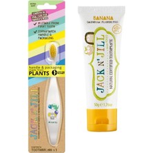 Starseven N Jill Bebek Fırçalama Seti (Fil&dino Fırçası + Muz Aromalı Macun 50G)