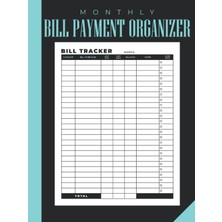 Starseven Monthly Bill Payment Organizer: A Simple Large Hardcover & Hardback Bill Paying Tracker Fo
