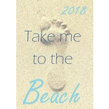 Starseven My Big Fat Calendar 2018 - Take Me To The Beach (Great Britain): 1 Day Per Din A4 Page, Lined