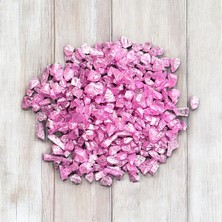 Starseven Reçine Pembe Dekoratif Kırık Cam 50GR Hobi Mum Tepsi Dekoratif Cam