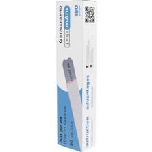 Starseven Staleks Düz Tırnak Dosyası Pro Expert 22, 180 Grit (50 Adet) Için Beyaz Tek Kullanımlık Papmam Dosy