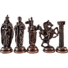 Starseven Gifthome 5 No. Ingi̇li̇z Antik Bakır Satranç Taşları