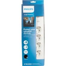 Starseven Philips SPN7040WA Akım Korumalı Priz 4'lü 600J 2m 3680W 16A