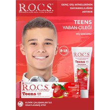 Starseven R.o.c.s. Teen 8-18 Yaş Yaban Çileği Tadında Macunu 1 Paket(1 x 74 G)