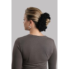 Hürrem Bone Siyah Saç Tokası Kırçıllı 1009_01