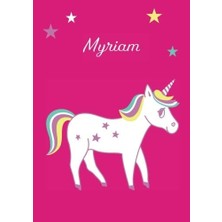 Starseven Myriam: Einhorn Malbuch / Tagebuch / Notizbuch - Din A4 - Blanko