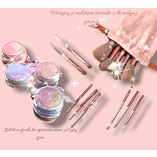 Starseven Fırça Seti+Işıltılı Far 4lü Set