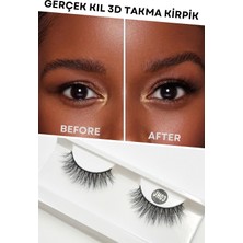 Starseven Ruby Face Doğal Görünümlü Kıl Tam Boy Ipek Takma Kirpik (1 Çift) - Mink Eyelash No: JH03