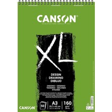 Starseven Canson Xl Draw Eskiz Resim Defteri, Spiralli, 50 Sayfa, A3, 160G