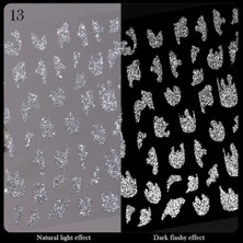 Starseven Nicole 3D Reflektif Efekt Nail Sticker Model - 13 (55881-13) 3027