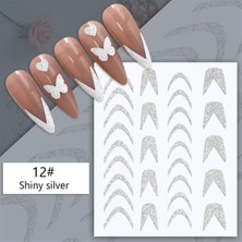 Starseven Nicole 3D Reflektif Efekt Nail Sticker Model - 17 (55881-17) 3031