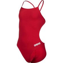 Arena Team Swimsuit Challenge Solid Çocuk Kırmızı Yüzücü Mayosu 004765450