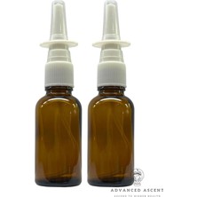 Starseven Amber Glass 1 Oz Burun Püskürtücüsü! Boşalti, Doldurulabilir, Seyahat Boyutunda, Tuzlu Uygulamalar
