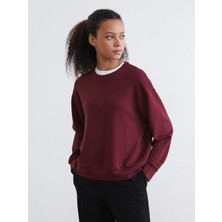 Lc Waikiki Yeni Sezon Bisiklet Yaka Soft Touch Kadın Sweatshirt