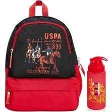 Starseven U.s. Assn. U.s. Polo. Assn. Erkek Çocuk Anaokul Çanta Seti PLSET2204301,SIYAH-KIRMIZI Tek Ebat