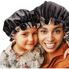 Starseven Mommy And Me Bonnet Seti Saten Kaput Uyku Başlığı Ayarlanabilir Saç Kaputu Kadınlar Bebekler, Ço