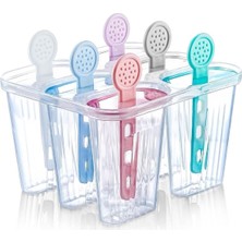Starseven Arvale 6 Bölmeli Dondurma Kalıbı Çubukları - Bpa Free - 7,5 x 5,5 x 3 cm
