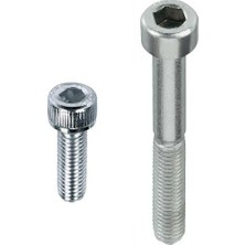 Starseven Katar M8X60 DIN912 Imbus Cıvata 8.8 Beyaz 5 Li Paket