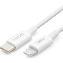 Renas Store Type-C Lightning Şarj ve Data Kablosu 20W 1 M - Beyaz ND1151